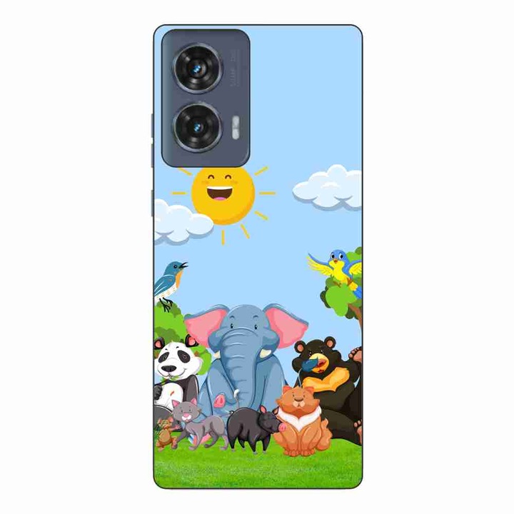 Husa compatibila cu Motorola Edge 50 Fusion Silicon Gel Tpu Model Prietenii Junglei