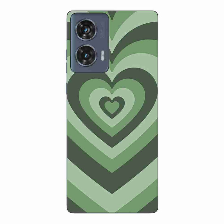 Husa compatibila cu Motorola Edge 50 Fusion Silicon Gel Tpu Model Powerpuff Girls Heart Green