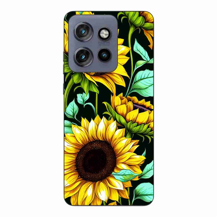 Husa compatibila cu Motorola Edge 50 Neo Silicon Gel Tpu Model Floarea Soarelui AI