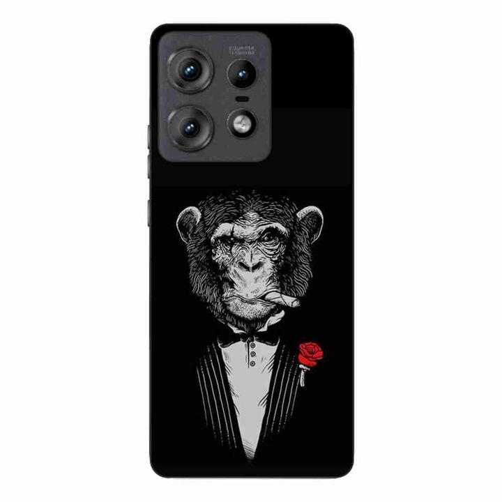 Кейс, съвместим с Motorola Edge 50 Pro Silicone Gel Tpu Model Cigar Monkey