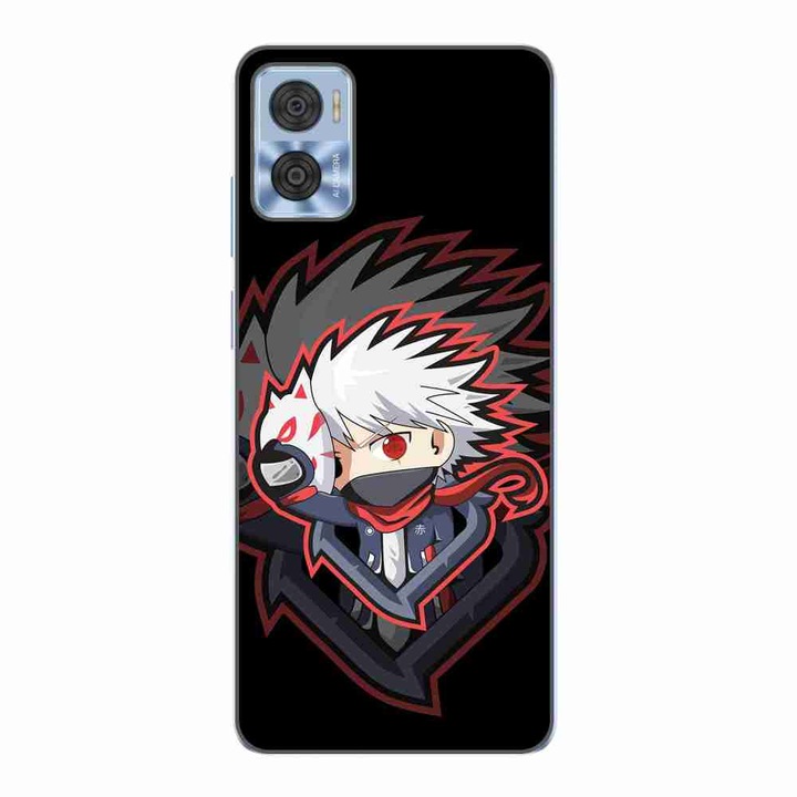 Husa compatibila cu Motorola Moto E22, E22i Silicon Gel Tpu Model Naruto Kakashi Anbu