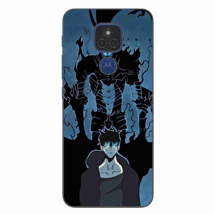 Husa compatibila cu Motorola Moto E7 Plus Silicon Gel Tpu Model Solo Leveling Igris