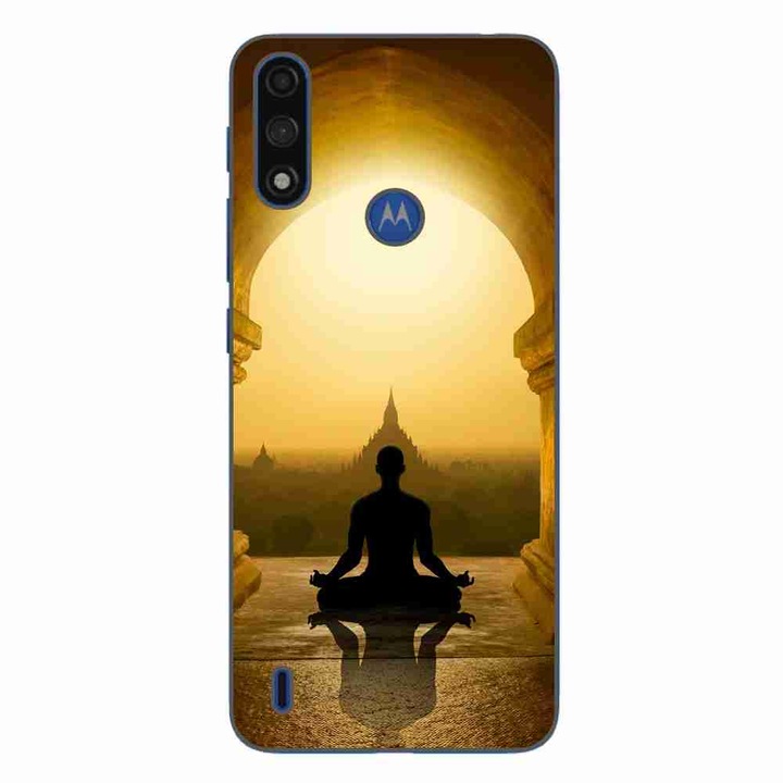 Husa compatibila cu Motorola Moto E7 Power Silicon Gel Tpu Model Meditation