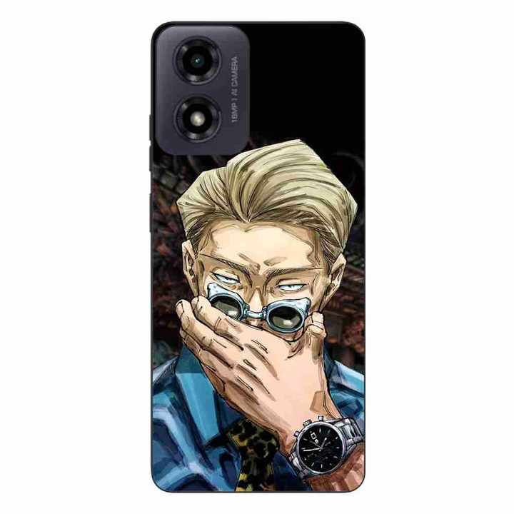 Калъф, съвместим с Motorola Moto G24 Silicone Gel Tpu Pattern Jujutsu Kaisen Kento Nanami