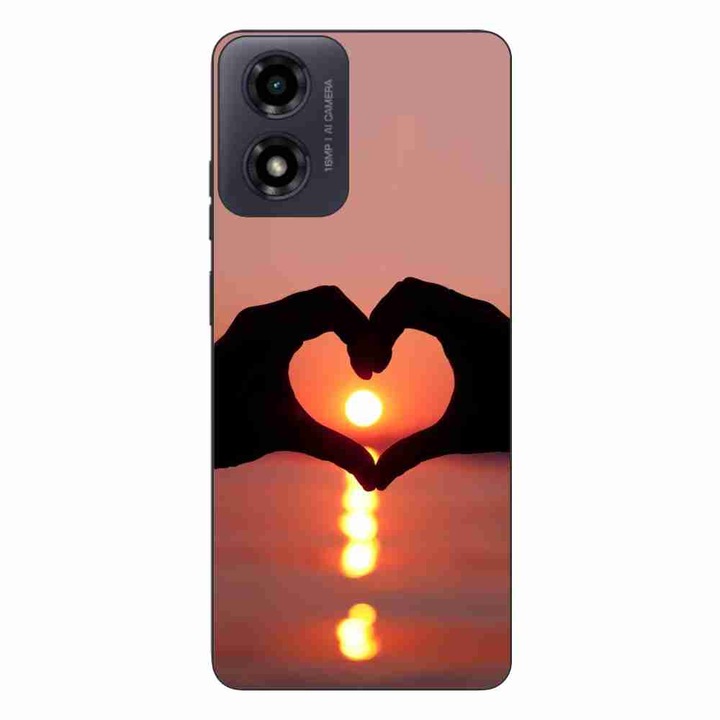 Калъф, съвместим с Motorola Moto G24 Silicone Gel Tpu Glow of Love Pattern