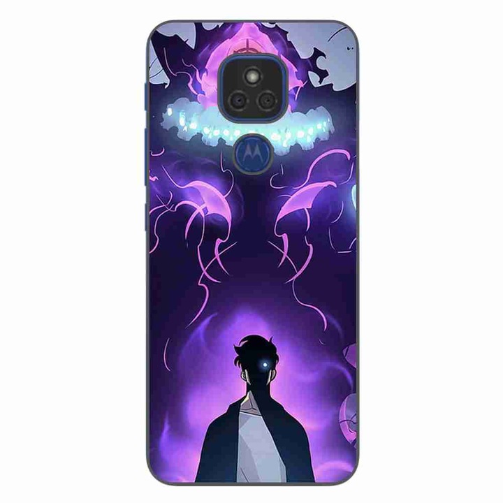 A tok kompatibilis a Motorola Moto E7 Plus szilikongél Tpu modell Solo Leveling Demon termékkel