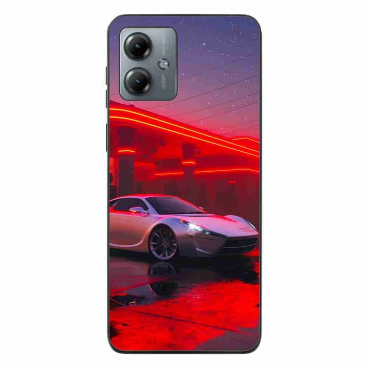 Husa compatibila cu Motorola Moto G14 Silicon Gel Tpu Model Future Car