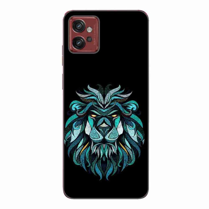 Кейс, съвместим с Motorola Moto G32 Silicone Gel Tpu Pattern Abstract Lion