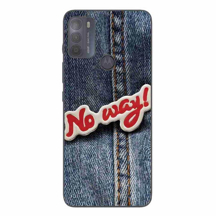 Кейс, съвместим с Motorola Moto G50 Silicone Gel Tpu Model No Way Jeans