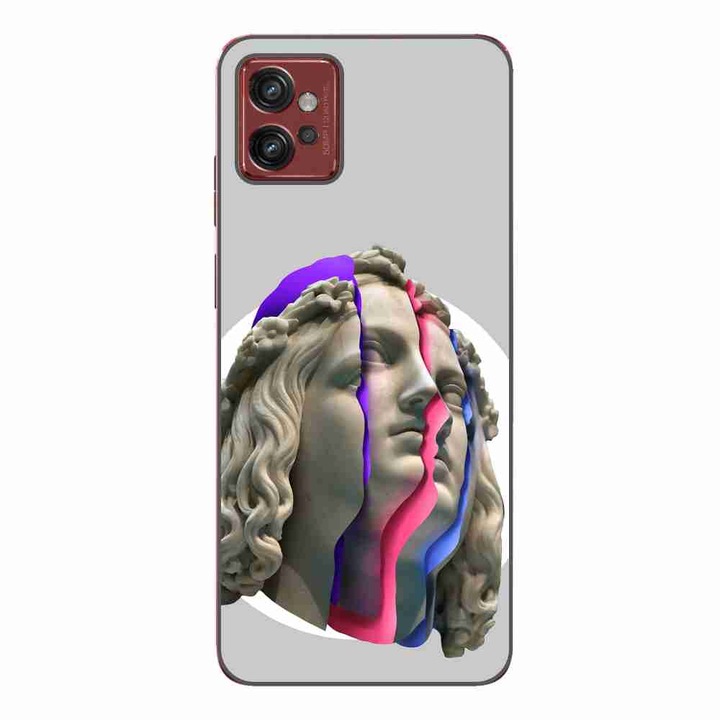 Husa compatibila cu Motorola Moto G32 Silicon Gel Tpu Model Neon Ruins