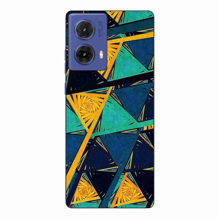 Калъф, съвместим с Motorola Moto G85 Silicone Gel Tpu Pattern Abstract Prism