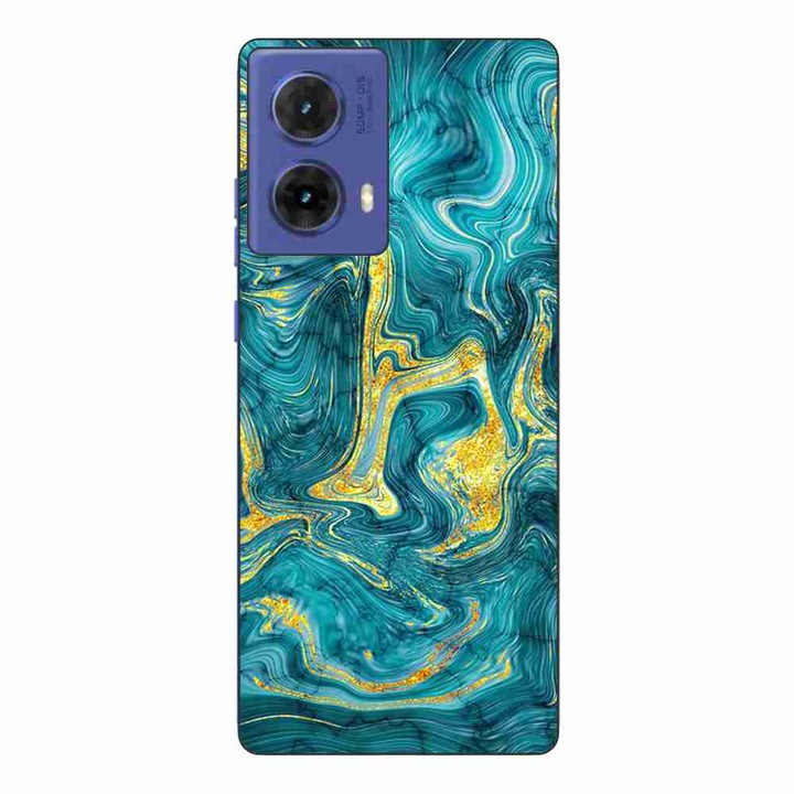 Калъф, съвместим с Motorola Moto G85 Silicone Gel Tpu Pattern Abstract Gemstone Glow