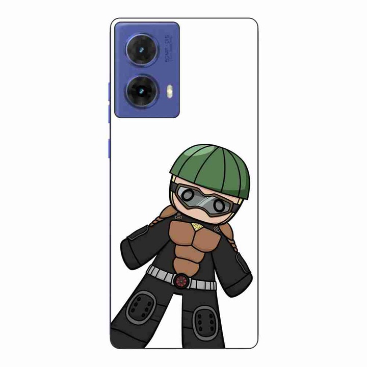 Калъф, съвместим с Motorola Moto G85 Silicone Gel Tpu Pattern One Punch Man Mumen Rider
