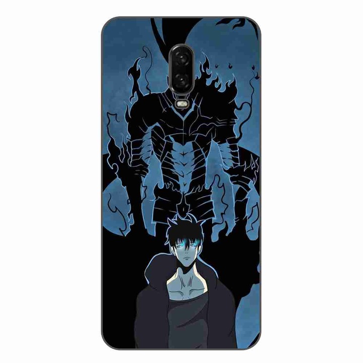 Кейс, съвместим с OnePlus 6T Silicone Gel Tpu Model Solo Leveling Igris