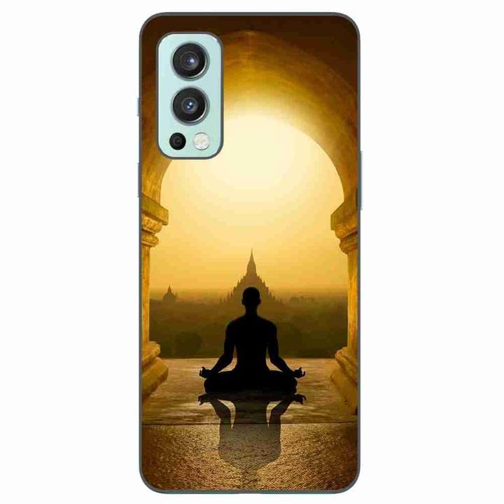 Калъф, съвместим с OnePlus Nord 2 Silicone Gel Tpu Meditation Pattern