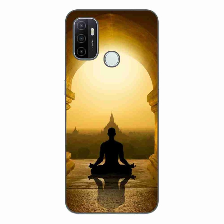 Калъф, съвместим с Oppo A53 Silicone Gel Tpu Meditation Pattern
