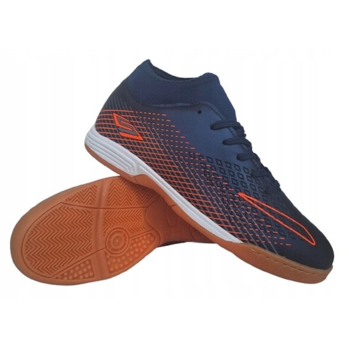 Pantofi sport copii SPORT, futsal, multicolor, piele ecologica, set pentru baieti si fete