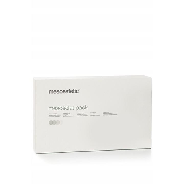 Set tratament profesional Mesoclat Mesoestetic, hidratare, regenerare, 50ml solutie + 10 fiole x 5ml