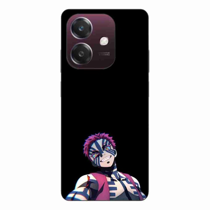 Husa compatibila cu Oppo A40 Silicon Gel Tpu Model Demon Slayer Akaza