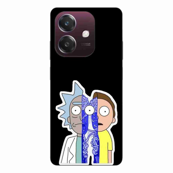 Husa compatibila cu Oppo A40 Silicon Gel Tpu Model Rick And Morty Connected