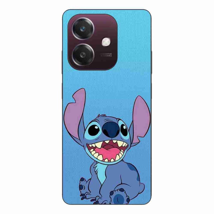 Husa compatibila cu Oppo A40 Silicon Gel Tpu Model Stitch Blue
