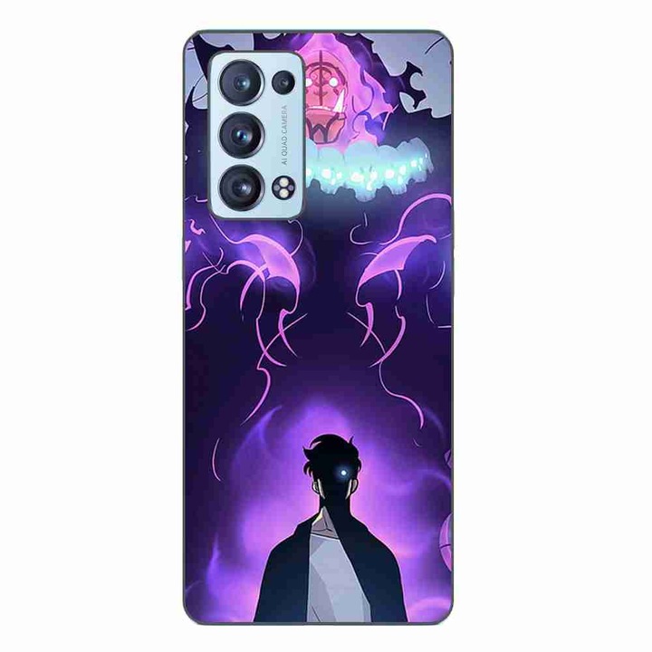 Husa compatibila cu Oppo Reno6 Pro 5G Silicon Gel Tpu Model Solo Leveling Demon