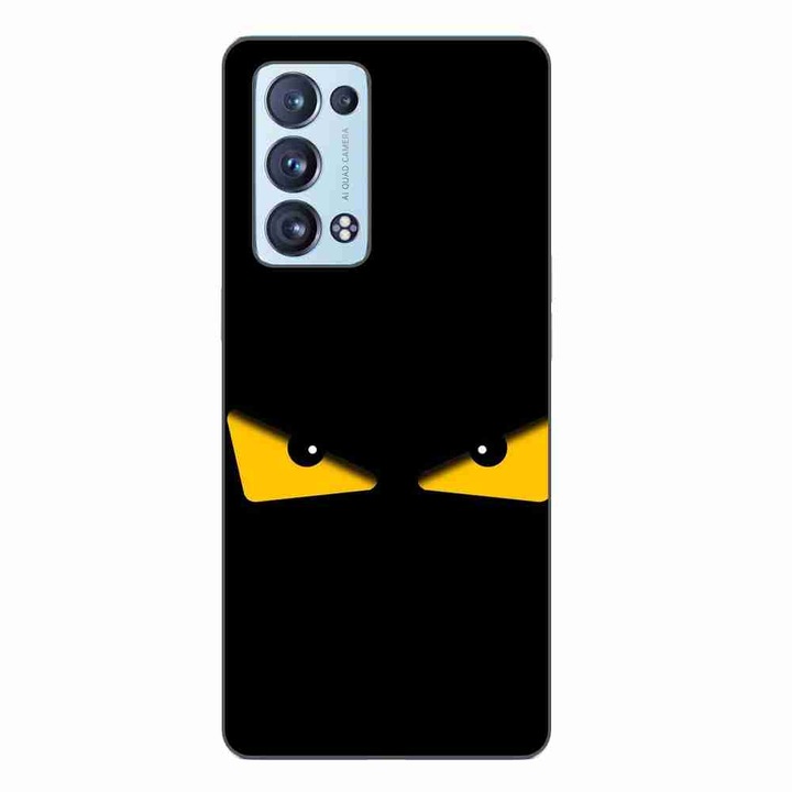 Husa compatibila cu Oppo Reno6 Pro 5G Silicon Gel Tpu Model Mad Eyes