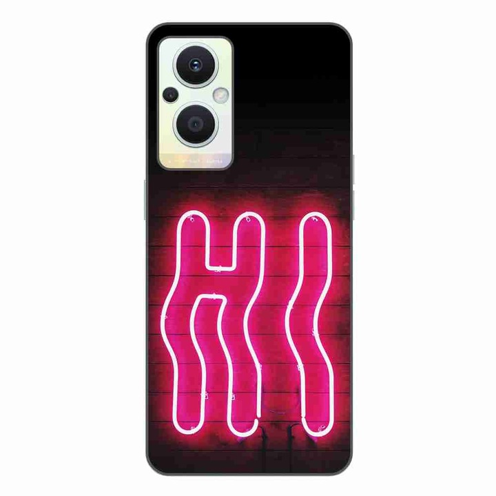 Кейс, съвместим с Oppo Reno7 Lite Silicone Gel Tpu Model Neon Hi