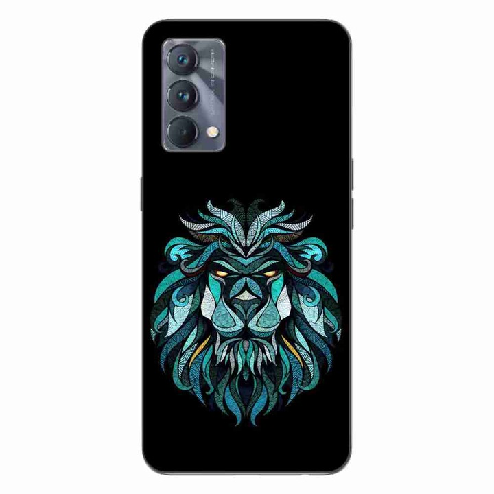 Калъф, съвместим с Realme GT Master Silicon Gel Tpu Pattern Abstract Lion