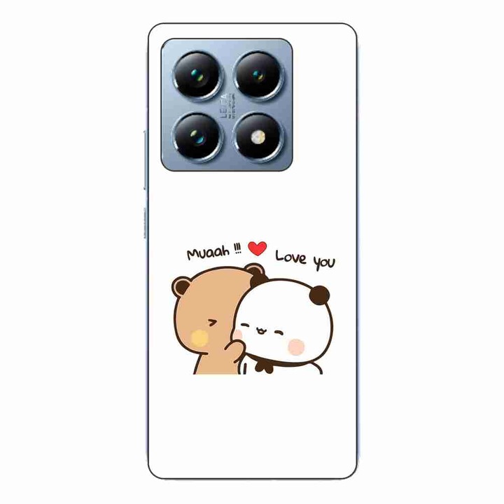 A tok kompatibilis a Xiaomi 14T Pro Silicon Gel Tpu modellel, Bubu Dudu Muaah Love You