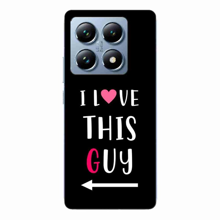Калъф, съвместим с Xiaomi 14T Pro Silicone Gel Tpu Pattern Couples I love This Guy