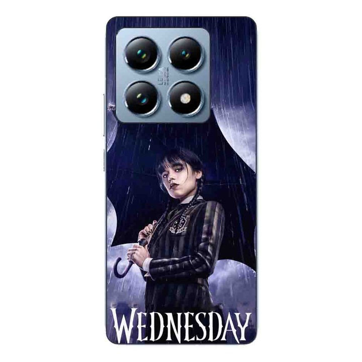 Калъф, съвместим с модел Xiaomi 14T Pro Silicon Gel Tpu Wednesday Umbrella