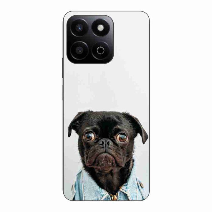Husa compatibila cu Honor 200 Smart Silicon Gel Tpu Model Pug Fashion