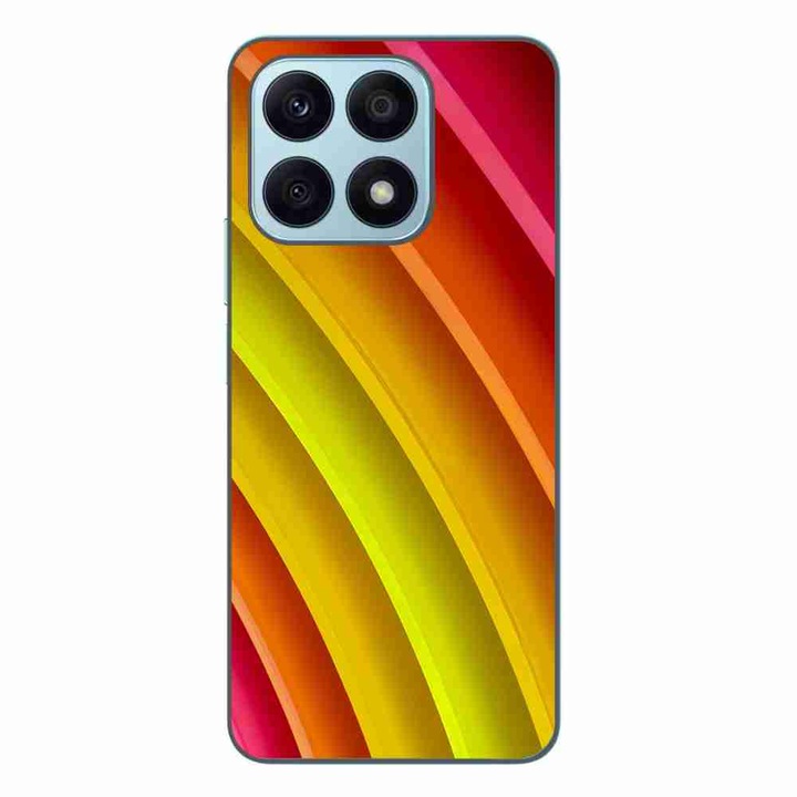 Husa compatibila cu Honor X8a Silicon Gel Tpu Model Abstract Stripes
