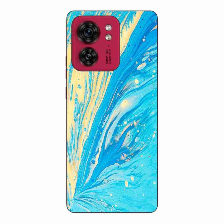 Кейс, съвместим с Motorola Edge 40 Silicone Gel Tpu Модел Aqua Bloom