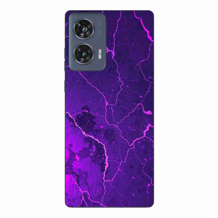Husa compatibila cu Motorola Edge 50 Fusion Silicon Gel Tpu Model Ultraviolet Marble Glow