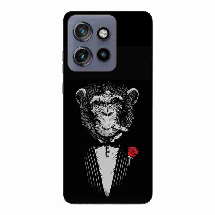 Husa compatibila cu Motorola Edge 50 Neo Silicon Gel Tpu Model Cigar Monkey