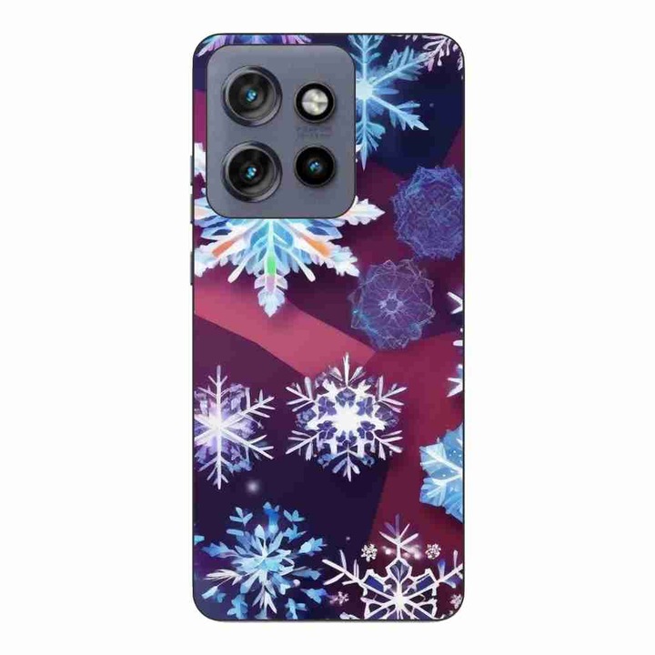Husa compatibila cu Motorola Edge 50 Neo Silicon Gel Tpu Model Fulgi de Gheata