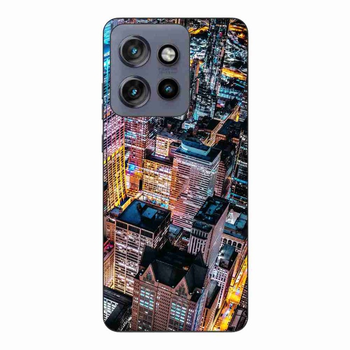 Husa compatibila cu Motorola Edge 50 Neo Silicon Gel Tpu Model Night City