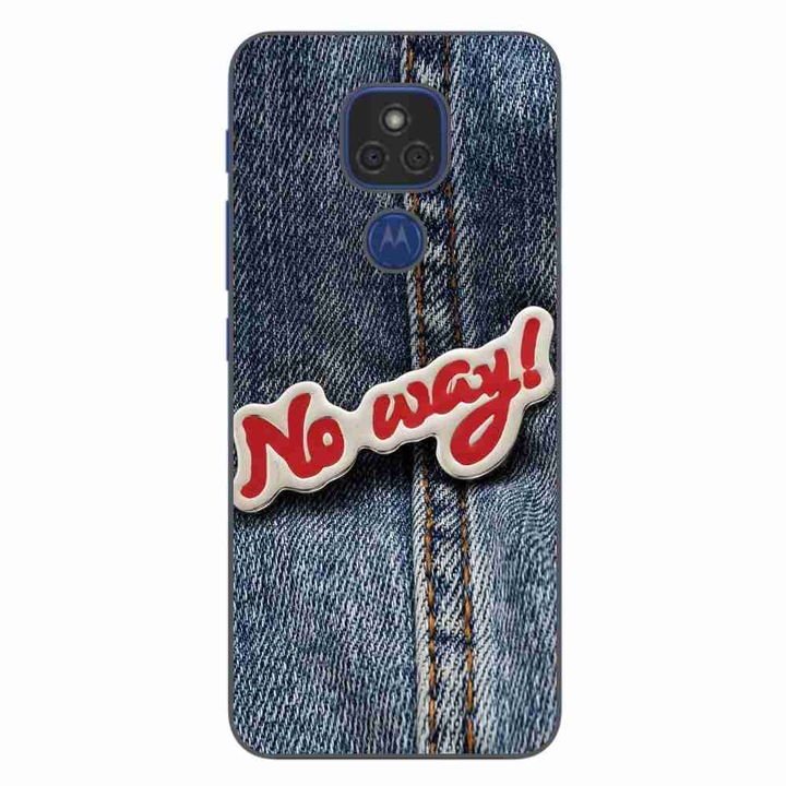 Husa compatibila cu Motorola Moto G9 Play Silicon Gel Tpu Model No Way Jeans