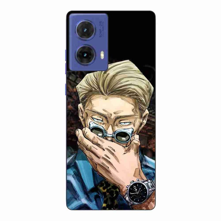 Калъф, съвместим с Motorola Moto G85 Silicone Gel Tpu Pattern Jujutsu Kaisen Kento Nanami