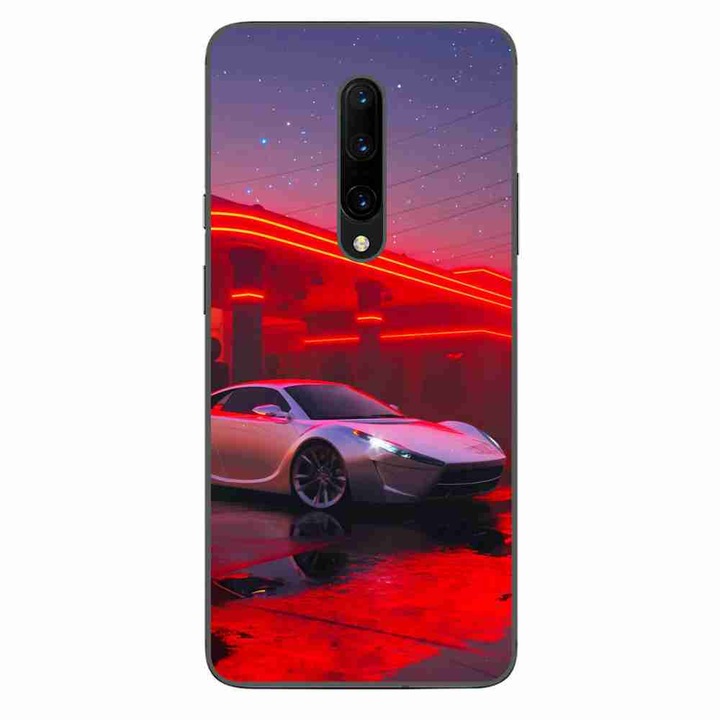 Husa compatibila cu OnePlus 7 Pro Silicon Gel Tpu Model Future Car