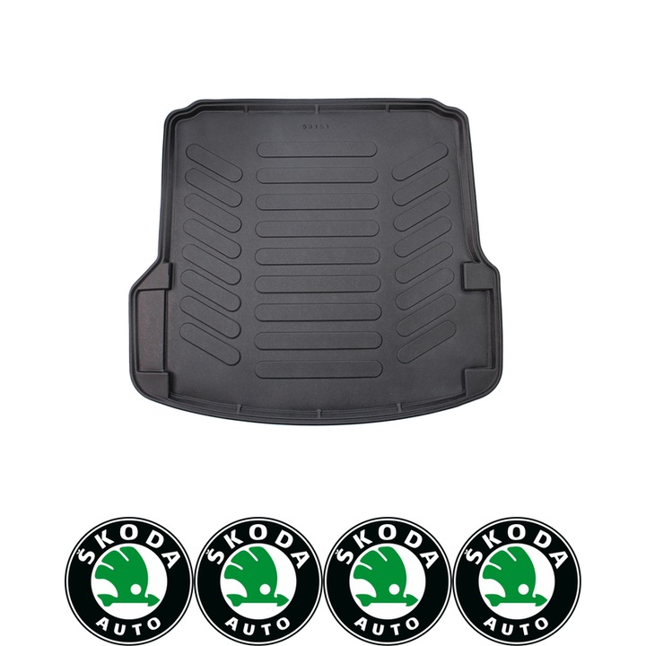 Tavita Portbagaj Skoda Octavia II 2004-2013 si 4 stickere autoadezive Skoda