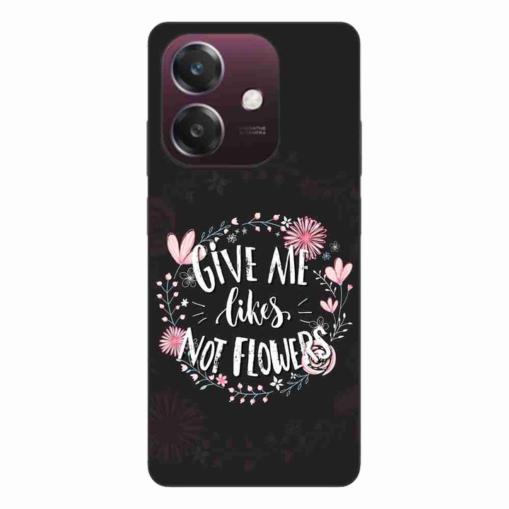 Husa compatibila cu Oppo A40 Silicon Gel Tpu Model Mesaj Give Me Likes