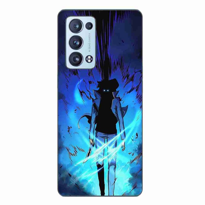 Husa compatibila cu Oppo Reno6 Pro 5G Silicon Gel Tpu Model Solo Leveling Aura
