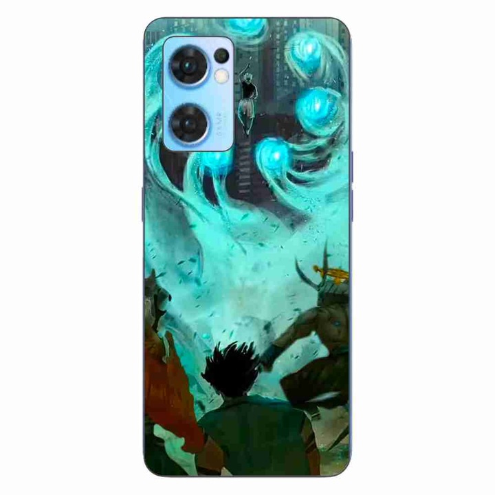 Калъф, съвместим с Oppo Reno7 5G Силиконов гел Tpu Модел Satoru срещу Sukuna