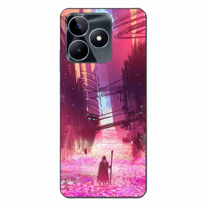Калъф, съвместим с Realme C53 Silicone Gel Tpu Fantasy Wizard Pattern
