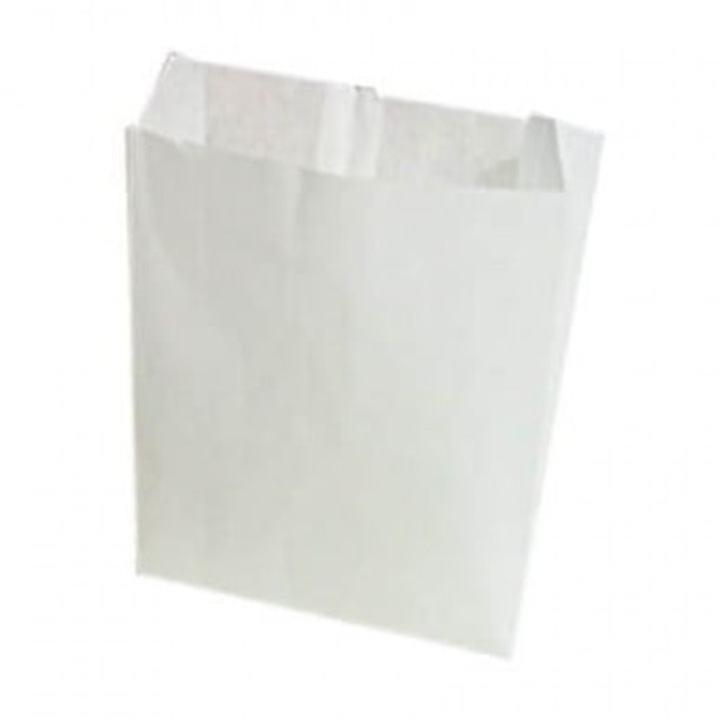Punga din Hartie Alba, Cerata, 11 x 4 x 12 cm, 1500 Bucati