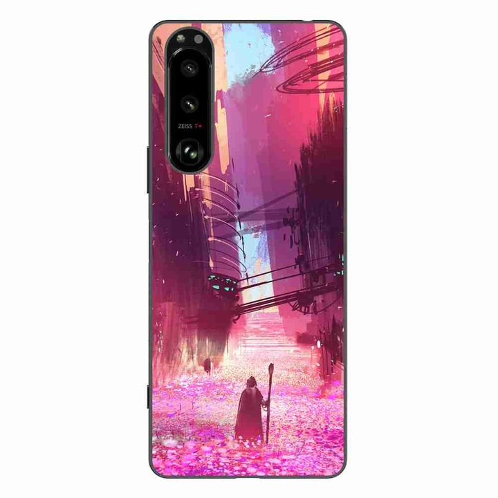Калъф, съвместим с Sony Xperia 5 III Silicone Gel Tpu Fantasy Wizard Pattern