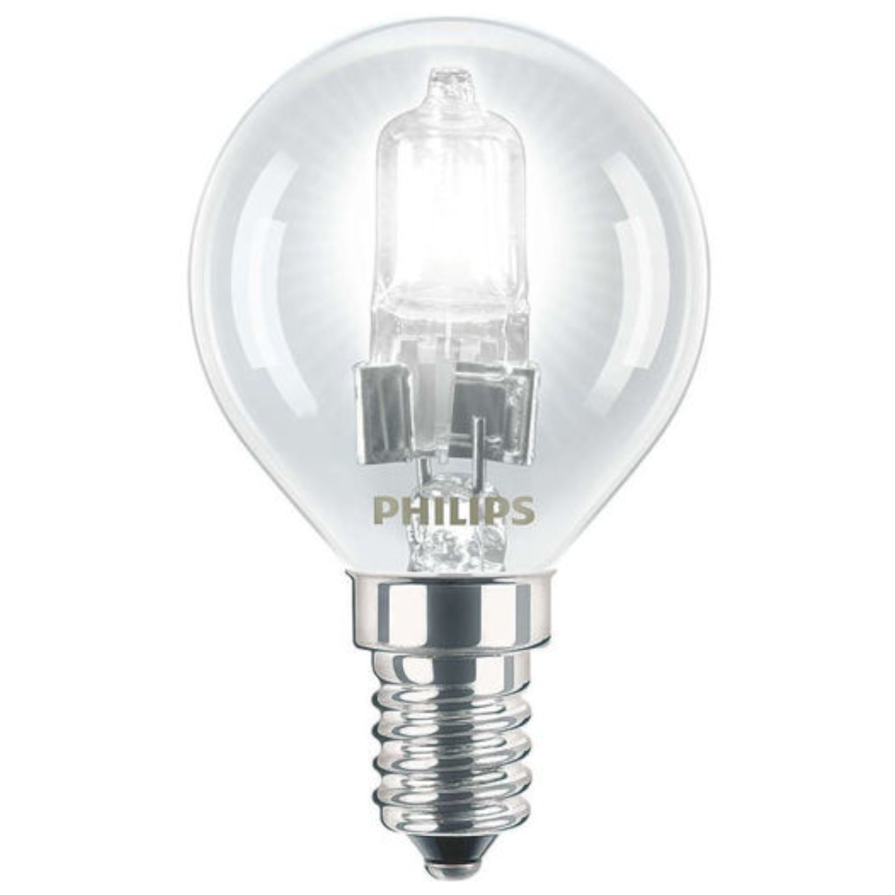 Bec Clasic Philips EcoClassic, 42W, E14, P45, 2000 ore, lumina calda 2800k